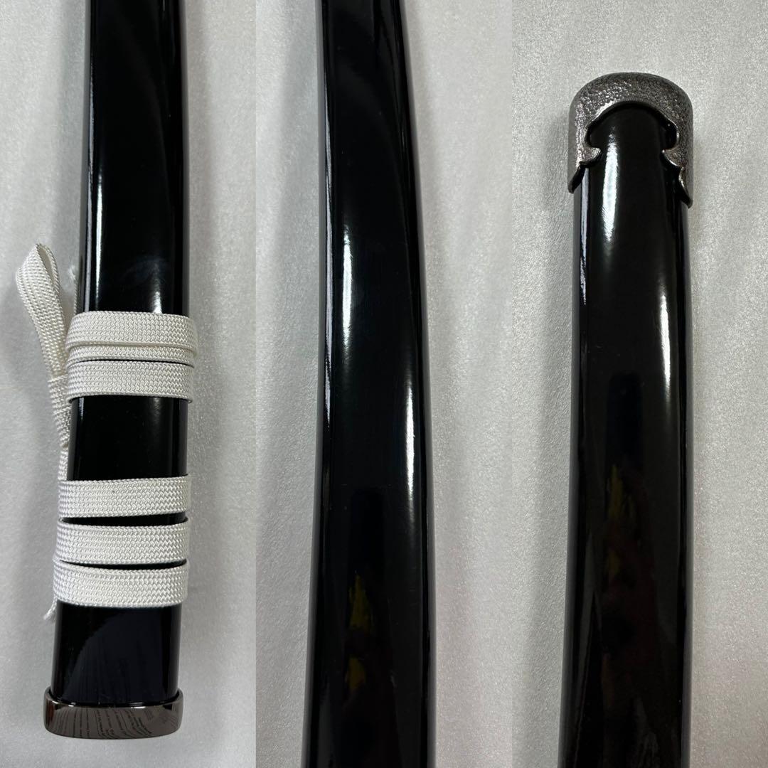 新品 模造刀　樋入り刀身 打刀 黑鞘　コスプレ 鞘付き長さ約105cm 26A2