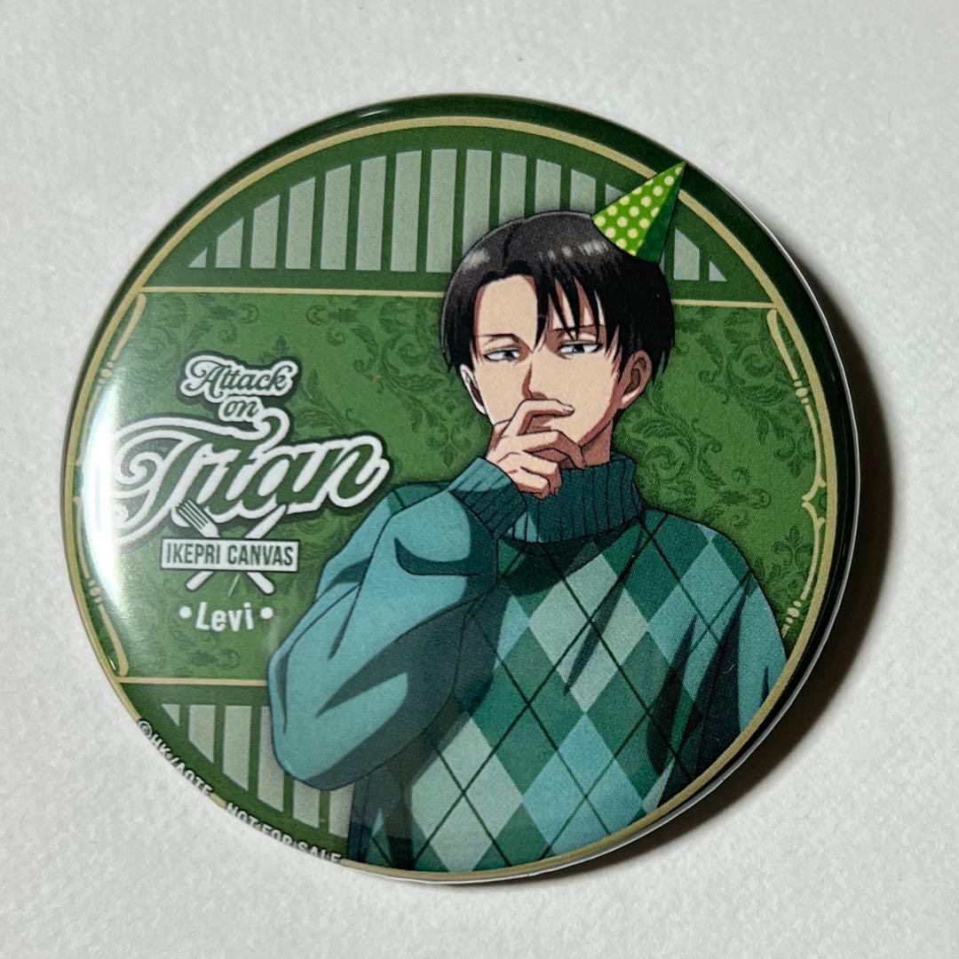 進撃の巨人 リヴァイ プリンスホテル 描き下ろし メタル缶バッジ フード特典