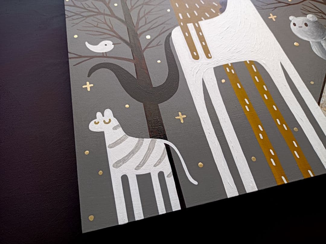 サ*ク様 ✿月野乃亜 原画 2024年／594×420mm 現代アート 2411