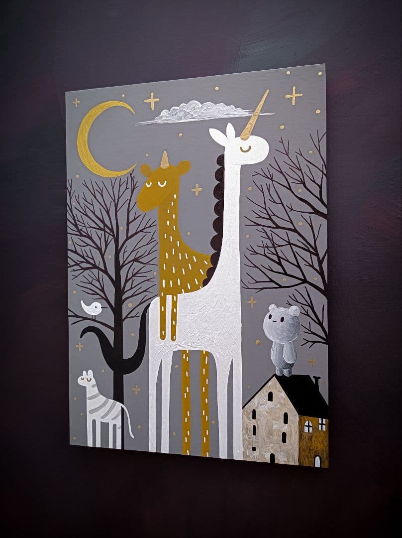 サ*ク様 ✿月野乃亜 原画 2024年／594×420mm 現代アート 2411