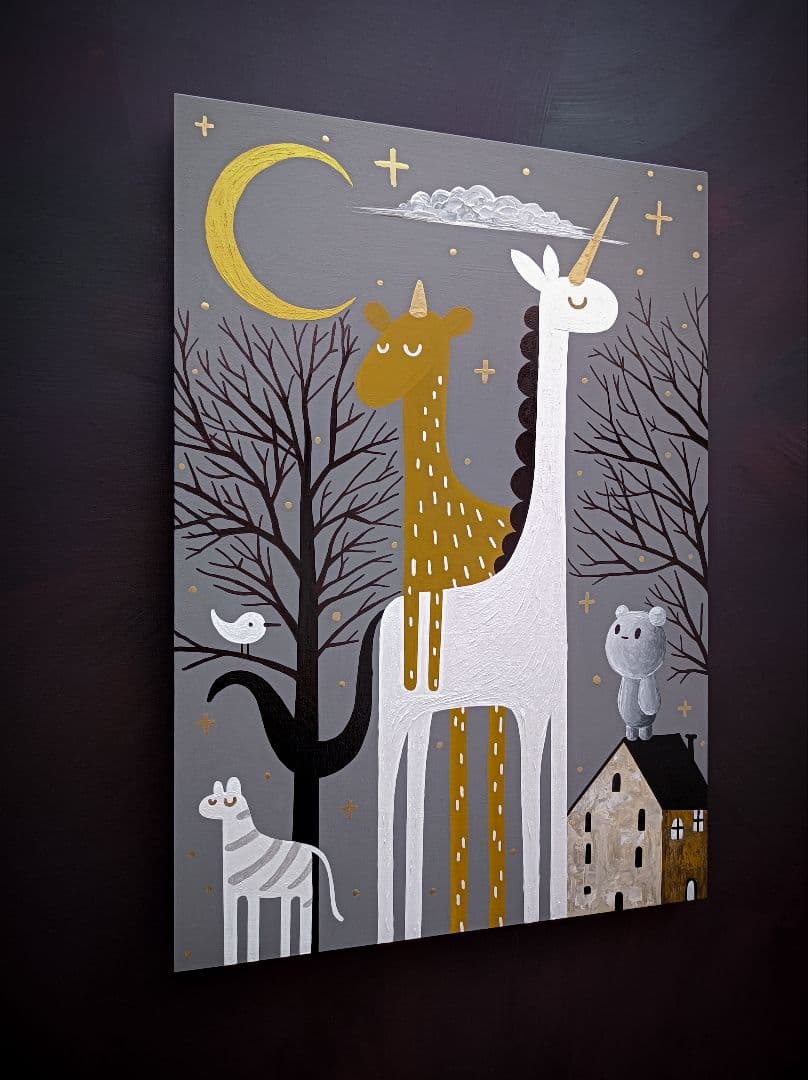 サ*ク様 ✿月野乃亜 原画 2024年／594×420mm 現代アート 2411