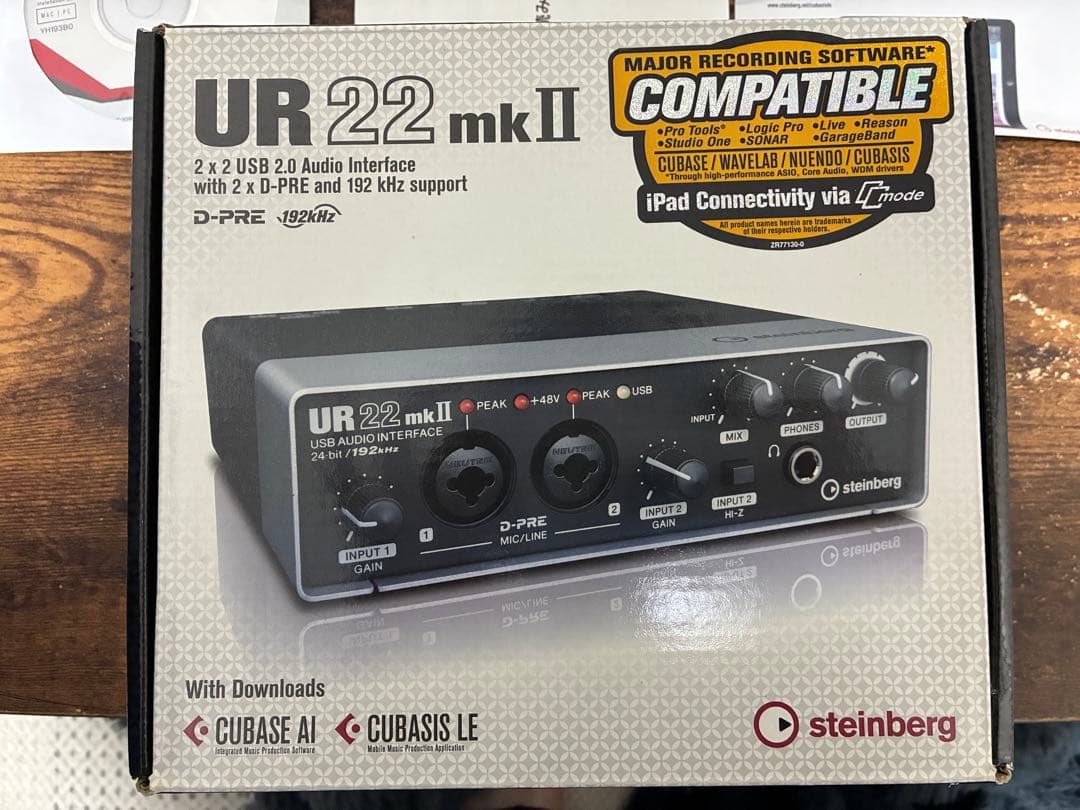 Steinberg UR22 mk II USBオーディオインターフェース