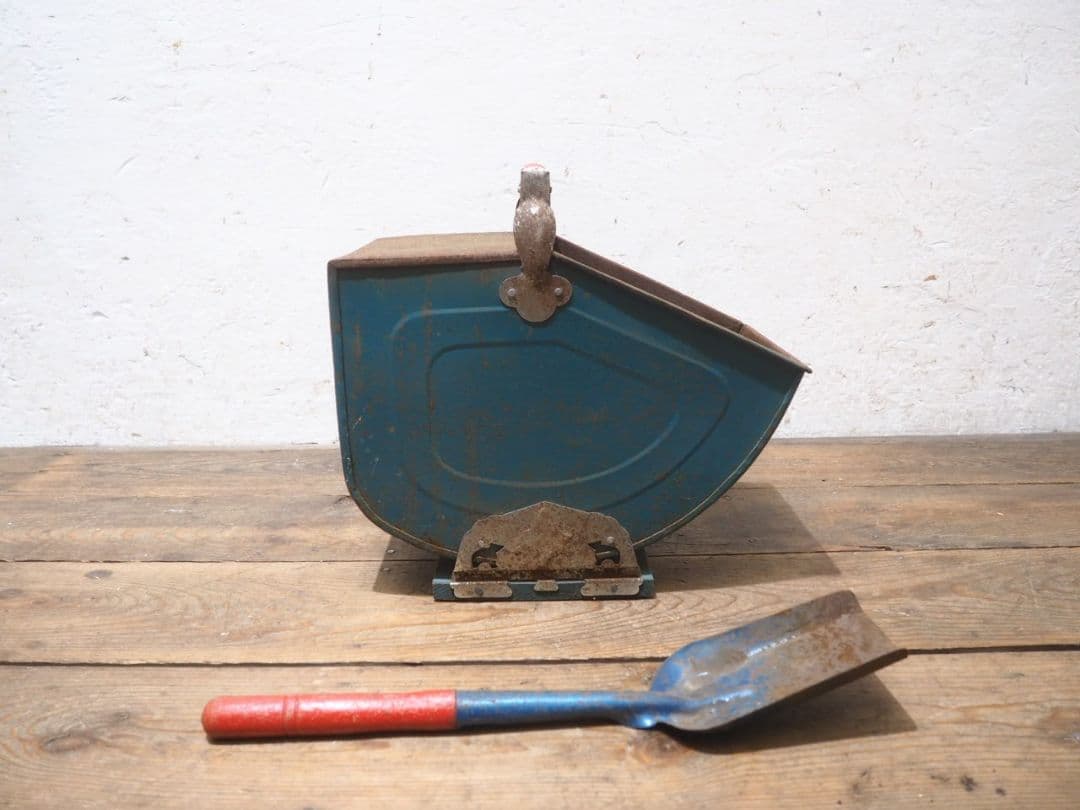 1393 アンティーク　コールボックス　炭入れ　バケツ　薪ストーブ　暖炉　レトロ