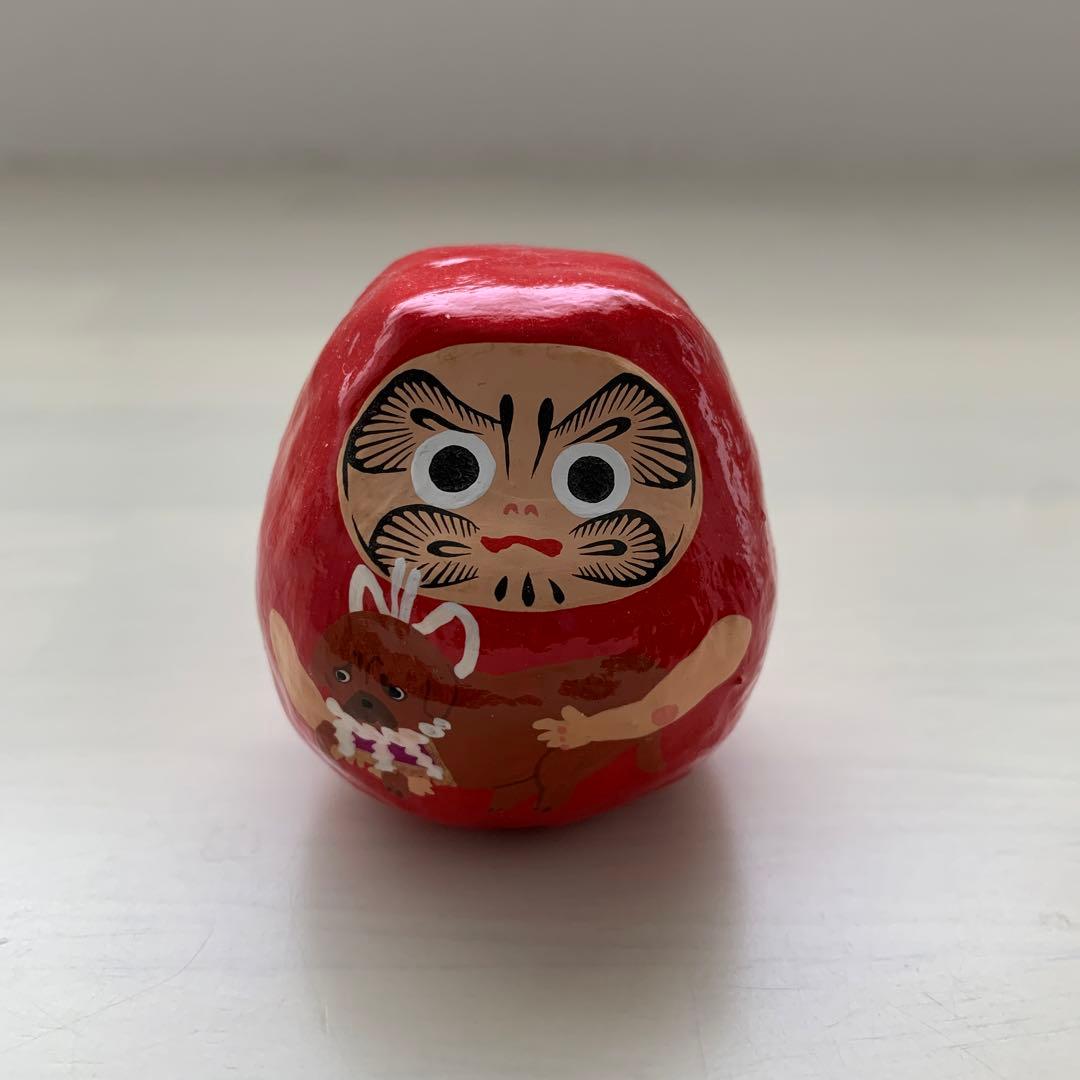 ヤチコダルマ　土佐犬抱っこ