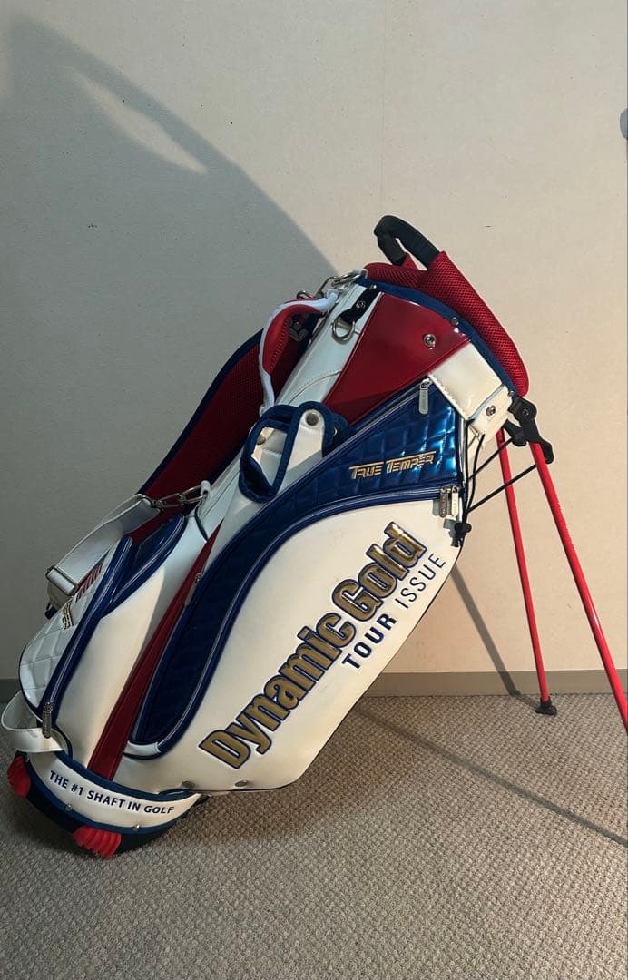 【希少美品】ダイナミックゴールド・キャディーバッグ・TRUETEMPER