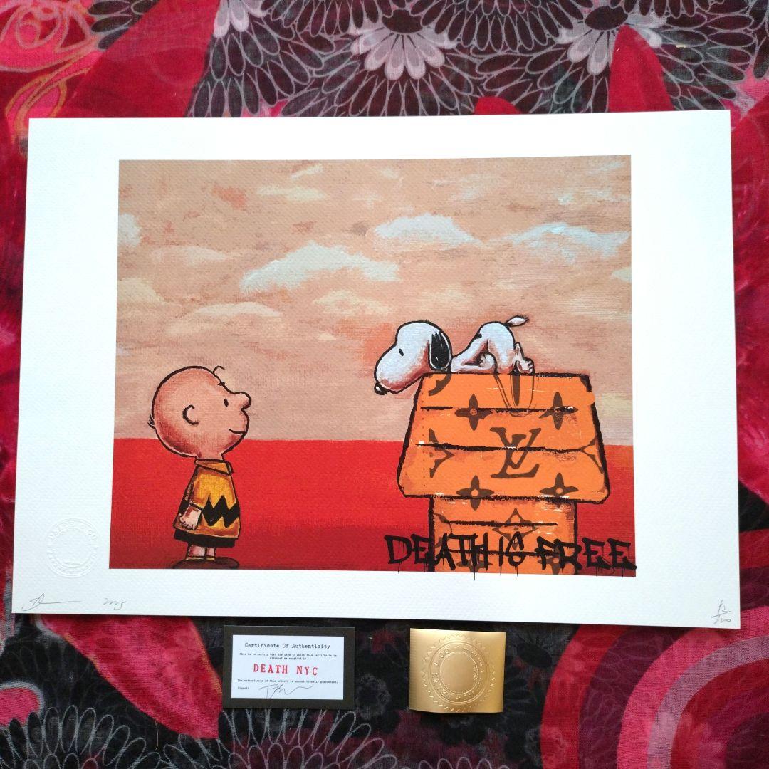 death nyc 世界限定100枚　スヌーピー　チャーリーブラウン