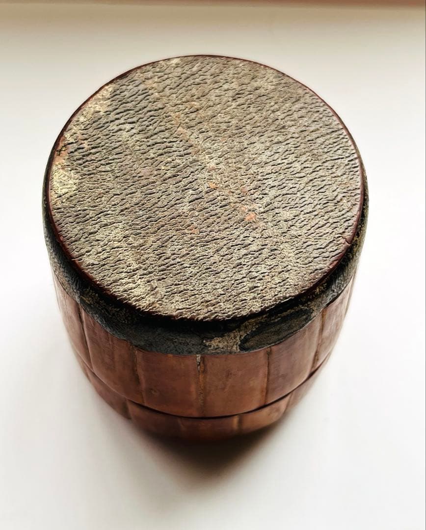 値下げ　新品未使用　茶道具 棗 梅模様　樺桜