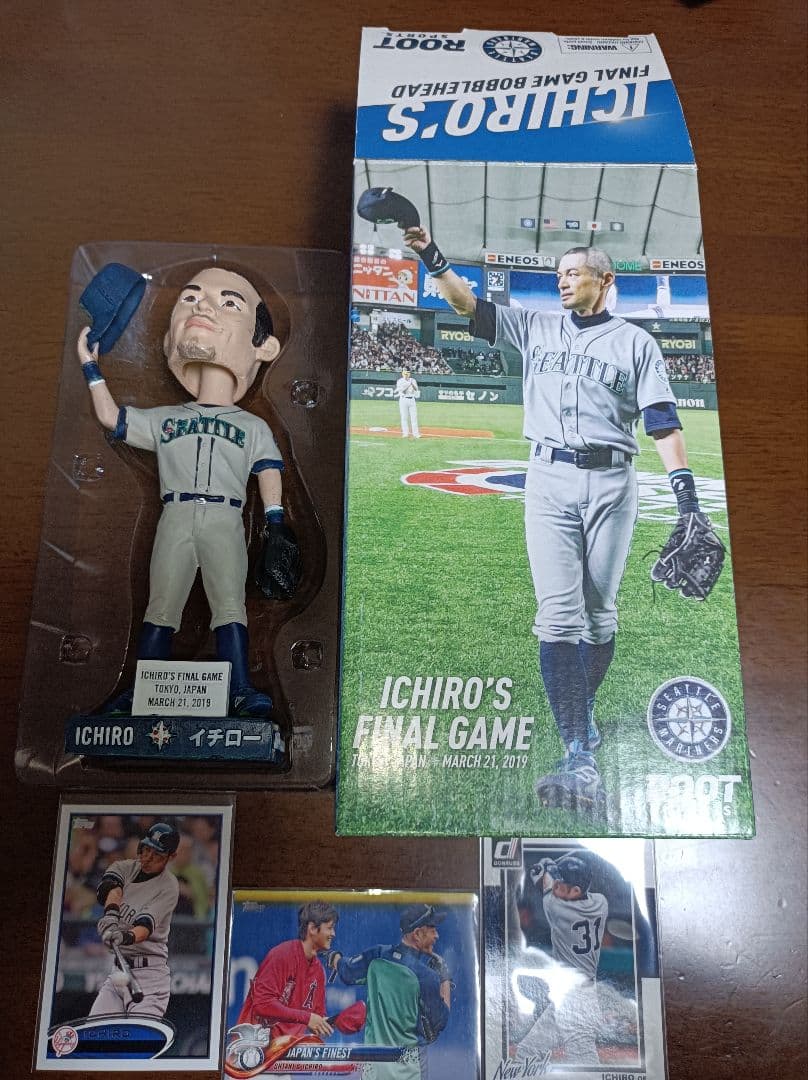 イチローさん、引退記念で配布されたボブルヘッド人形!