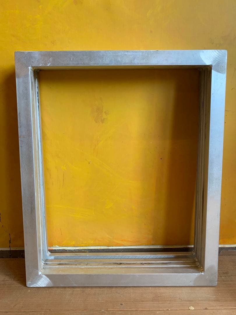 シルクスクリーン アルミ枠 外寸W430/H510mm 5枚セット（送料込み）