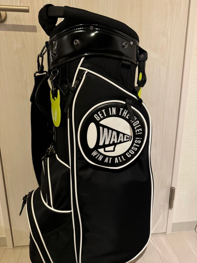 【値下げ済】スタンドキャディバッグ waac ワック キャディバッグ ブラック