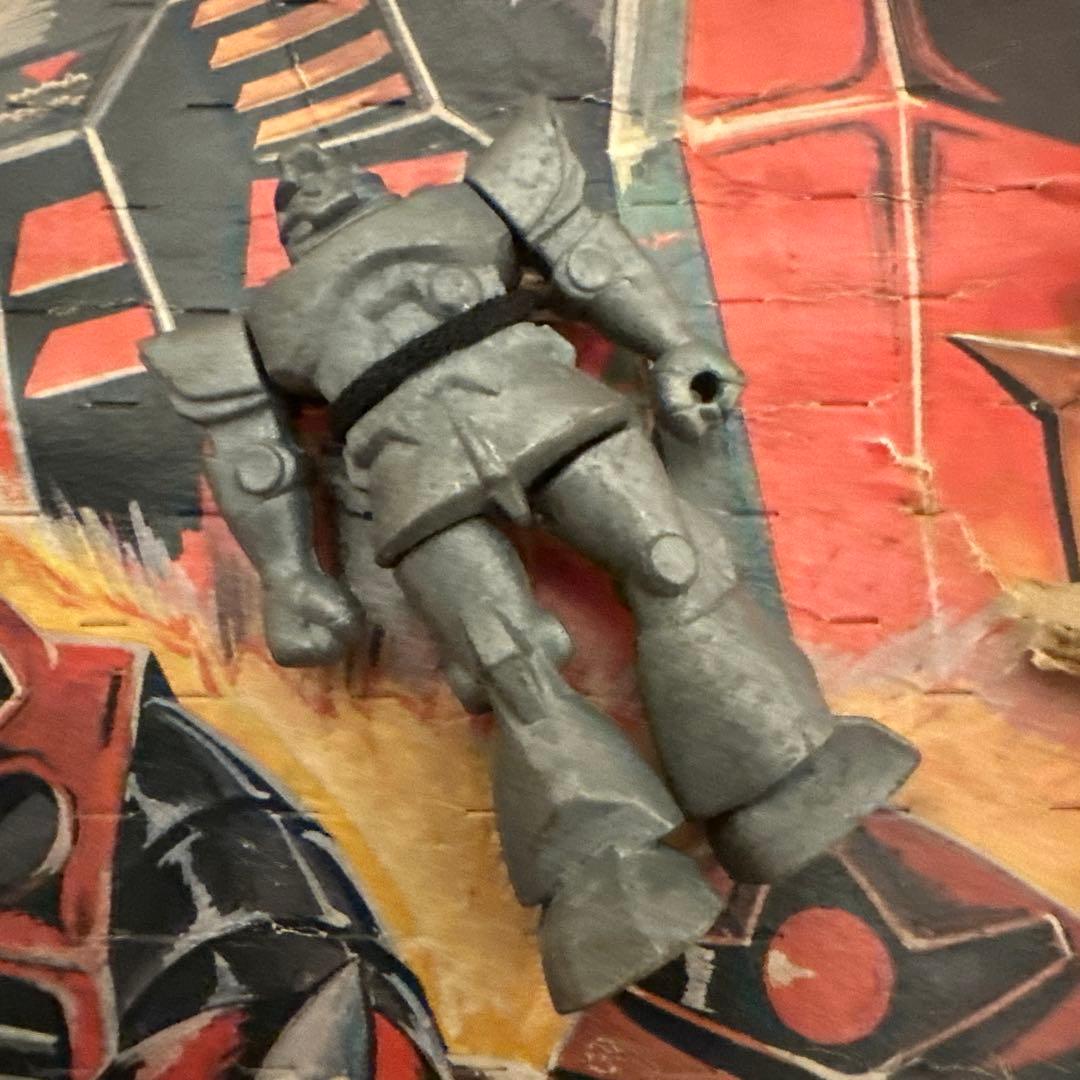 当時物　ザク グフ　ガシャポン ガチャ　台紙付き　超合金