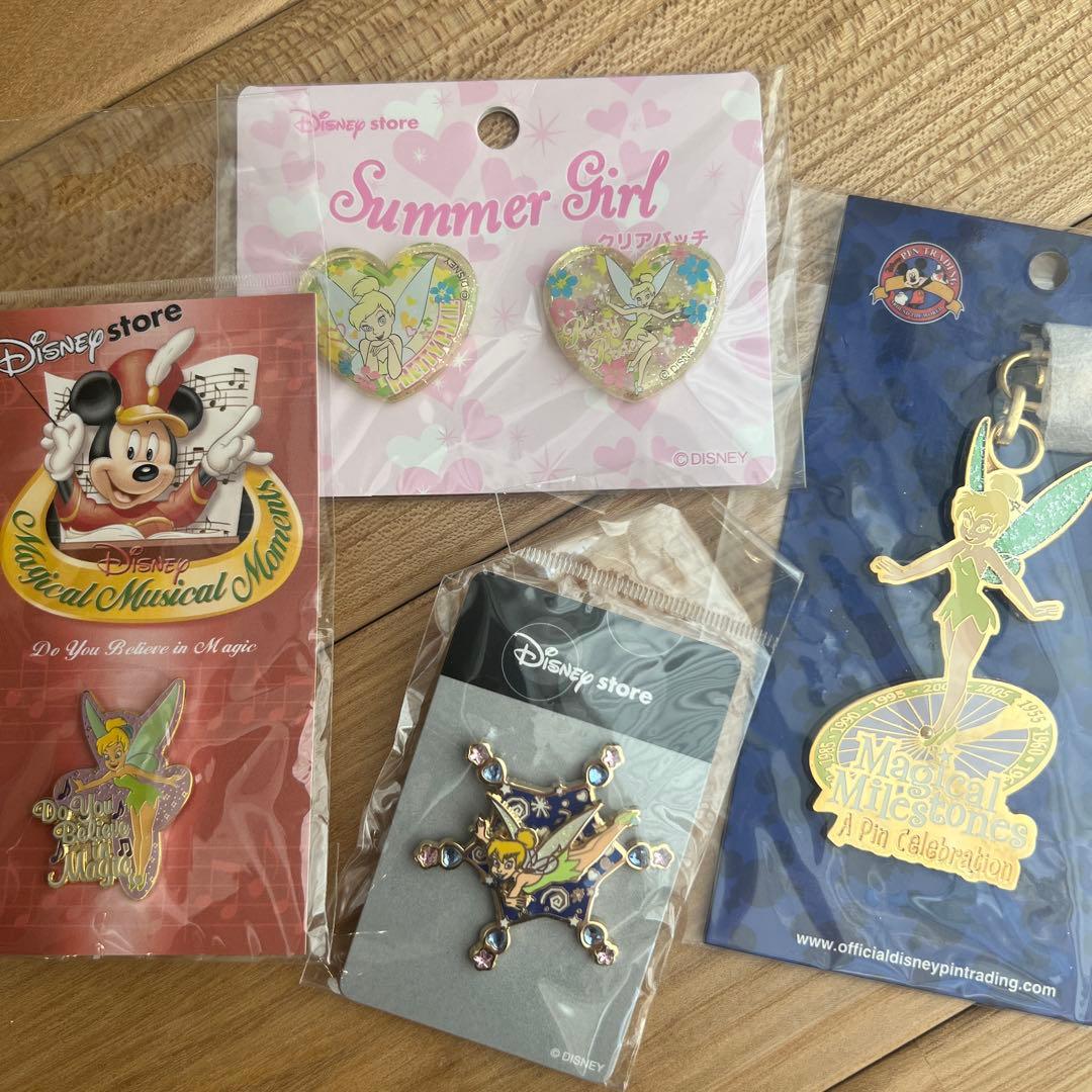 ディズニーストア　tink ピーターパン ティンカーベル ピン まとめ売り
