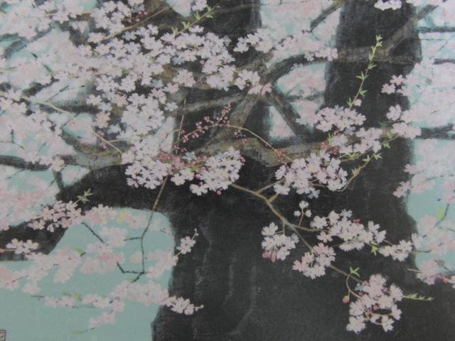 橋本正次、【醍醐の桜】、希少な額装用画集より、状態良好、新品額装付