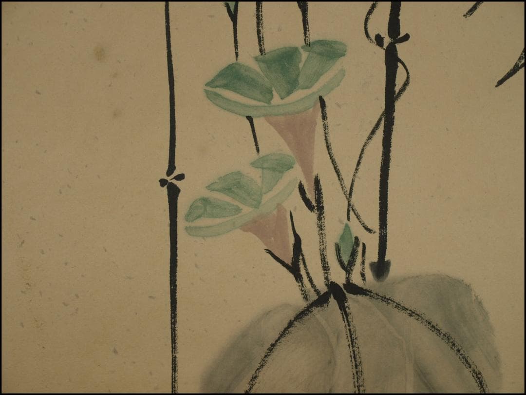 中国美术品 肉筆掛け軸　近時代山水図　激安骨董品 BD158A10-2