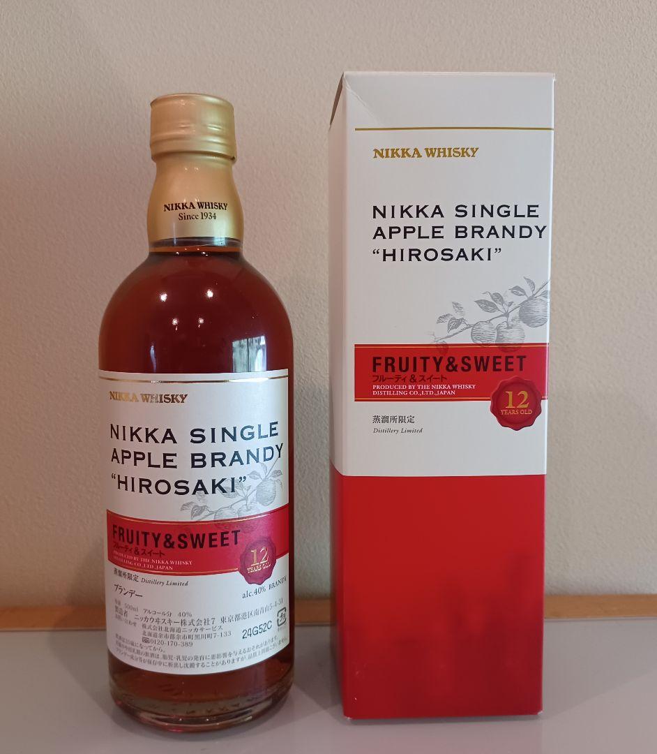 ニッカ シングルアップル ブランデー 『弘前』12年 40度 500ml