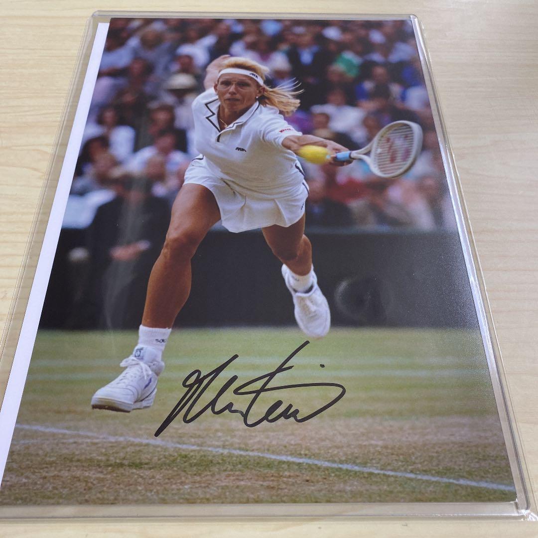 女王 証明書付き マルチナ・ナブラチロワ 直筆サイン入りフォト/写真 テニス