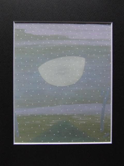 城康夫、【春景】、希少な画集画、新品高級額・額装付、状態良好