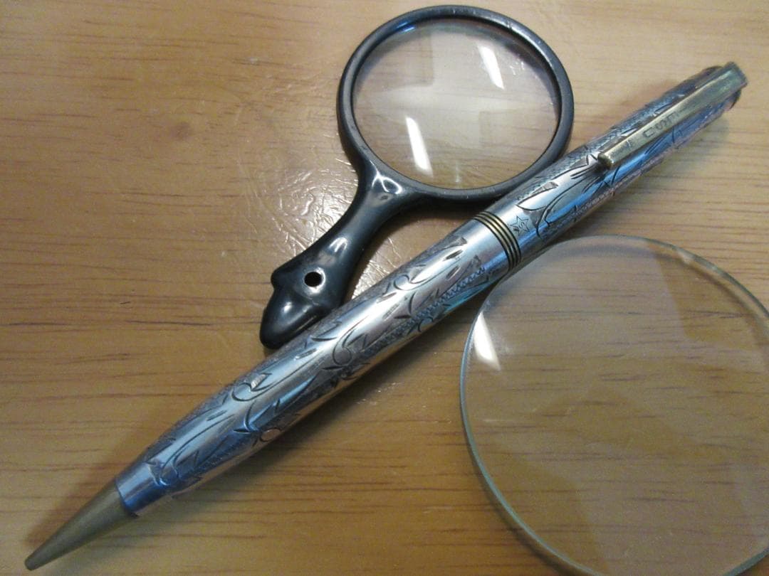 [山崎商店] ホシエス 唐草 銀軸 二色 シャープペンシル 1.1mm