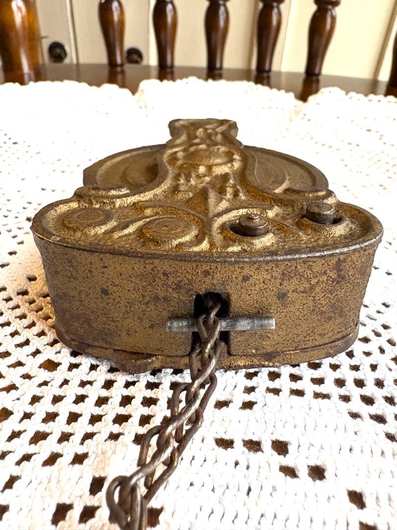フランスアンティーク　ランププーリー　照明金具　滑車　古道具　ブロカント　蚤の市