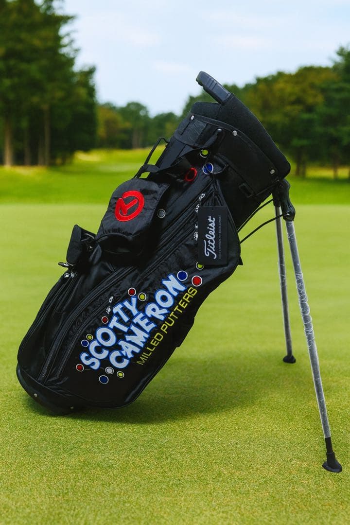新品未使用　スコッティキャメロン　キャディバッグ　スタンド式　ブラック