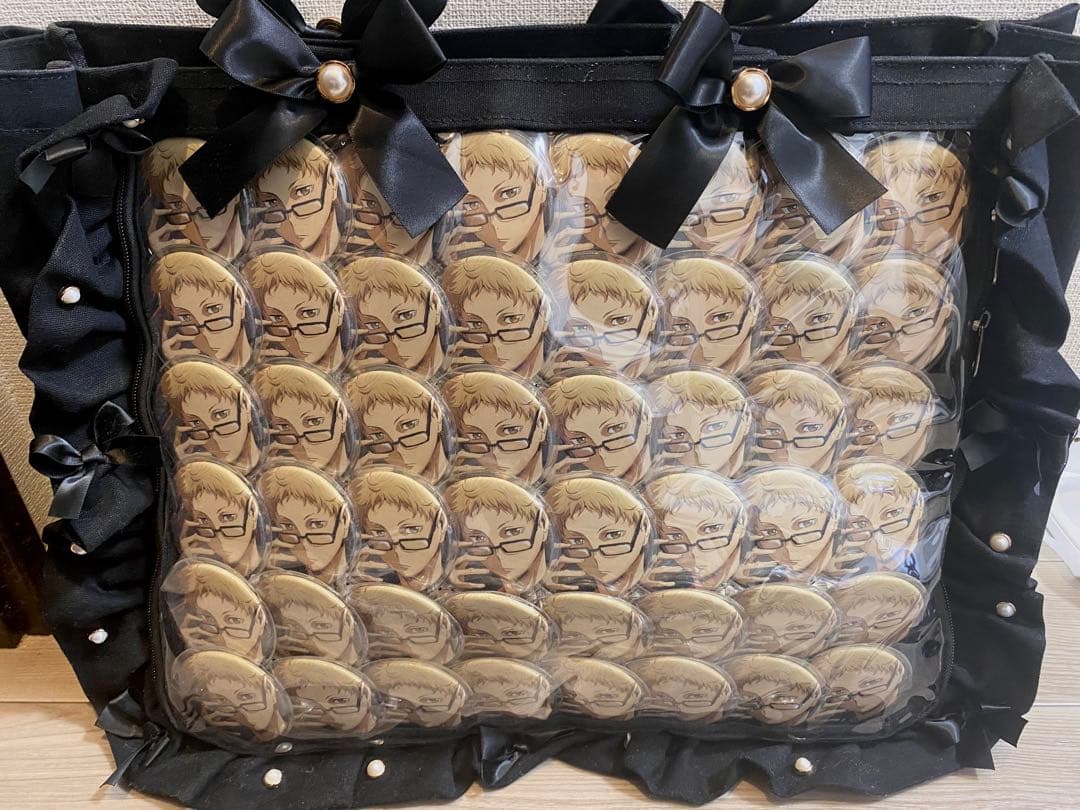 月島蛍 缶バッジ 痛バッグ A3