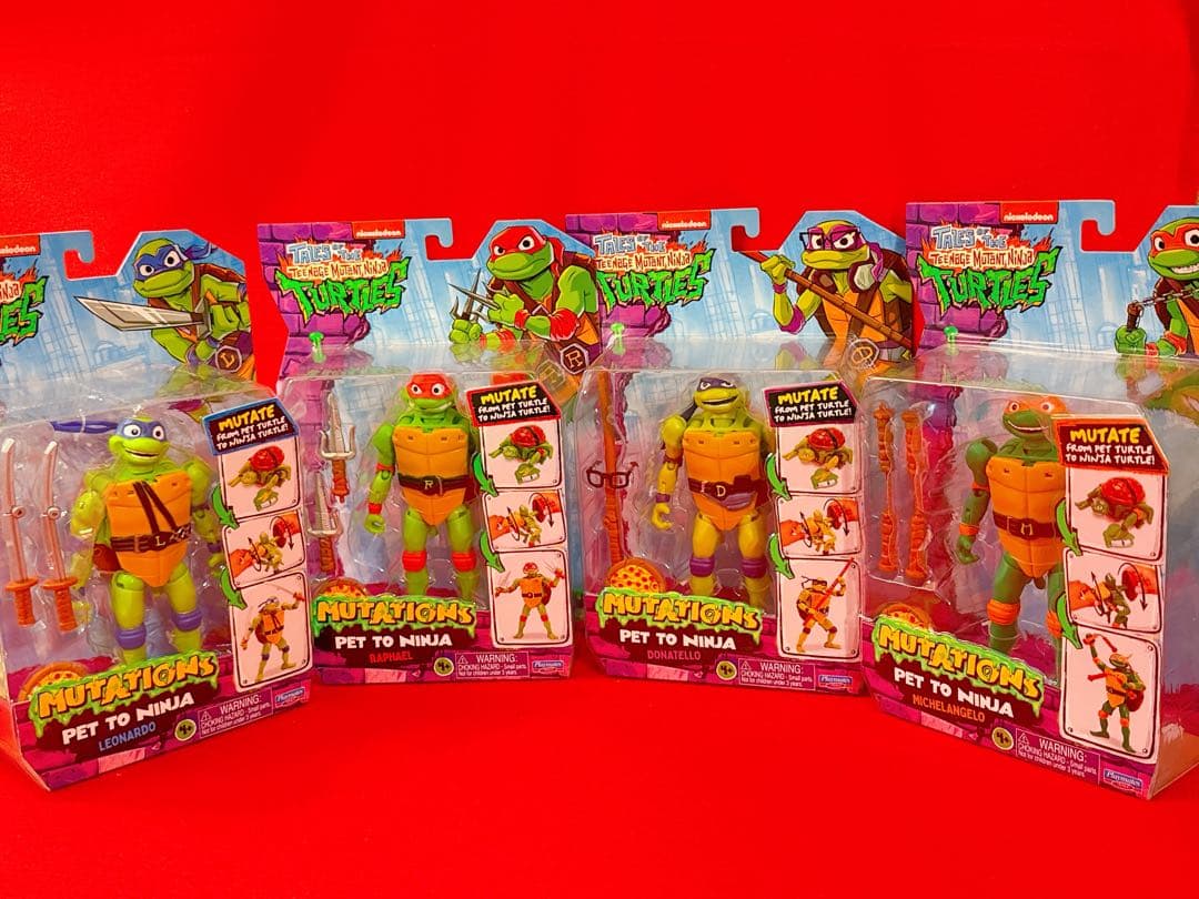 タートルズ ミュータントパニック PET TO NINJA フィギュア セット