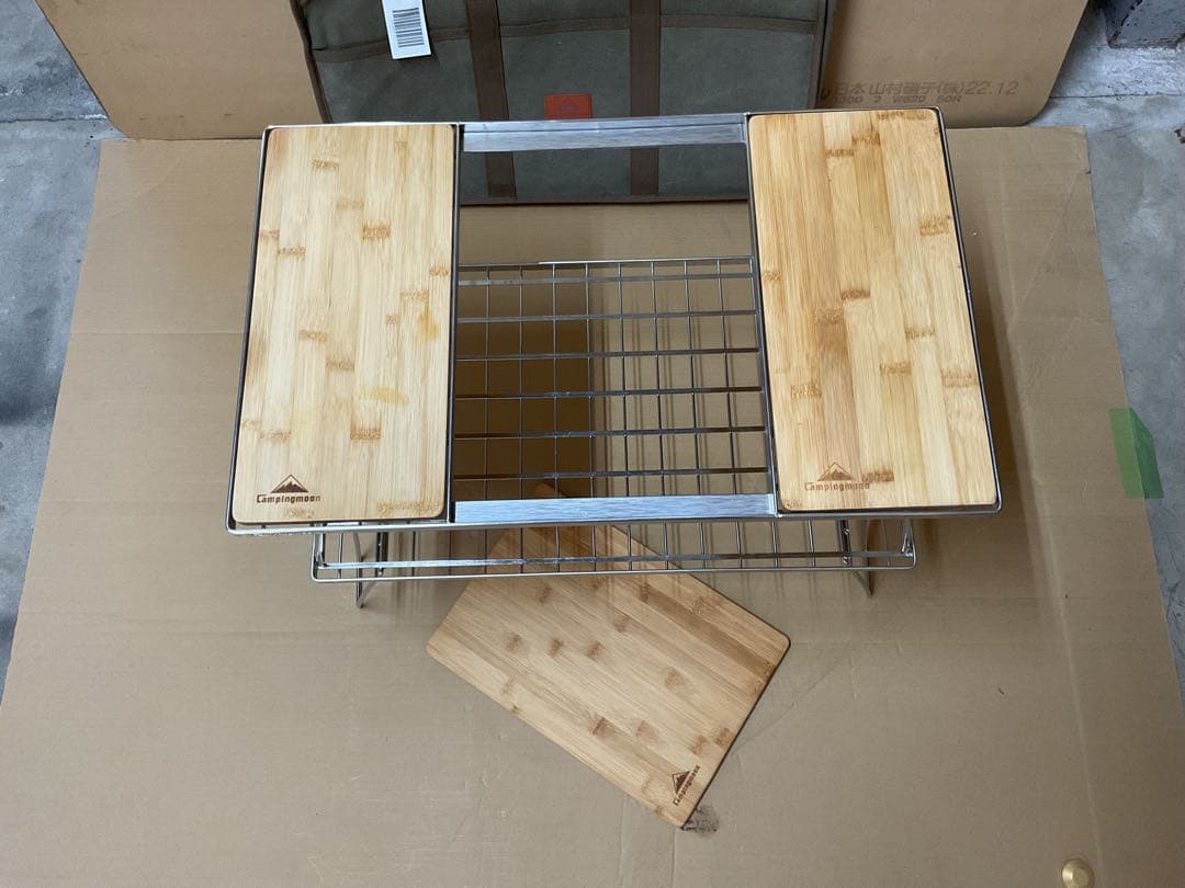  peakフラットバーナー&フィールドラック2段天板３枚付き新品セット