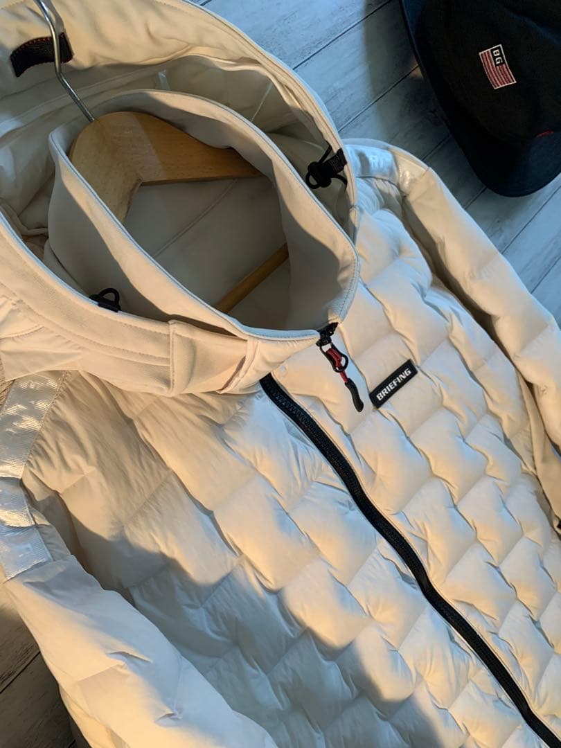メンズウェア BRIEFING HYBRID DOWN PARKA BEIGE M