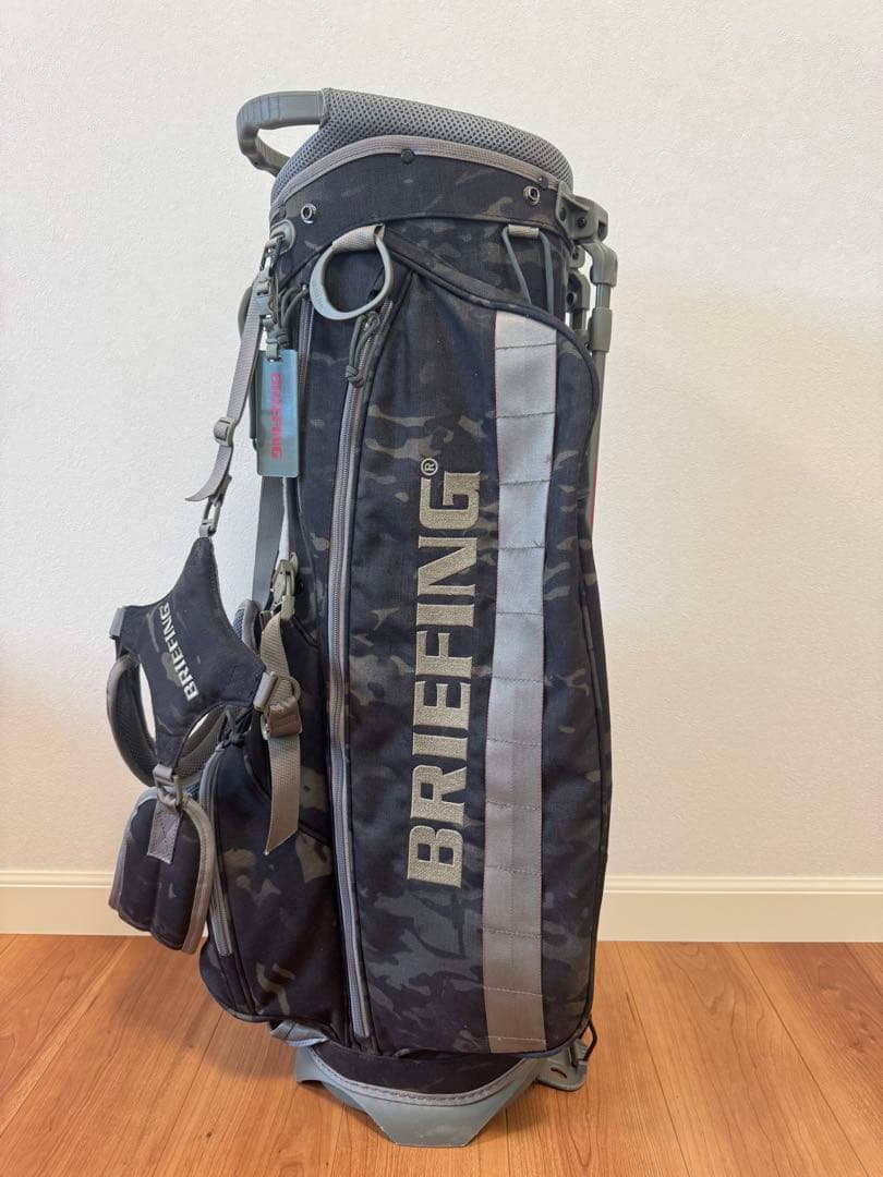 限定品！ブリーフィング CR-4 キャディバッグ ブラックカモWOLF GRAY