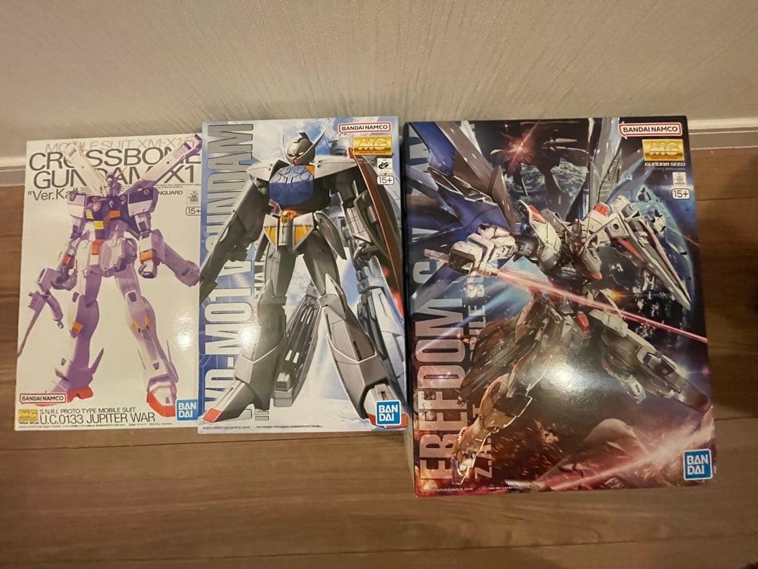MG ガンプラ 3点セット クロスボーン　ターンエー　フリーダム