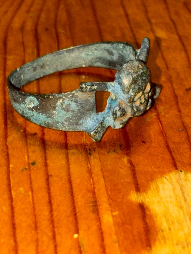 ビンテージ　スカル　髑髏　骸骨　リング　ネイバーフッド　ミッドセンチュリー