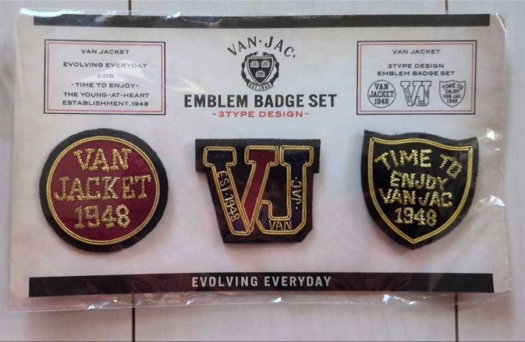 ［新品・未使用］VAN EMBLEM BADGE SET