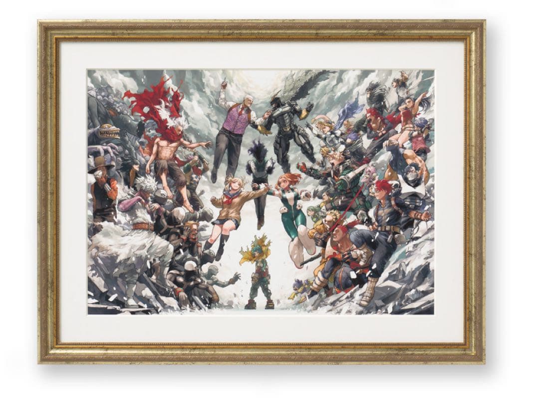 額装高精細デジタルカラー　キービジュアル「ヒーローVS敵(ヴィラン)」