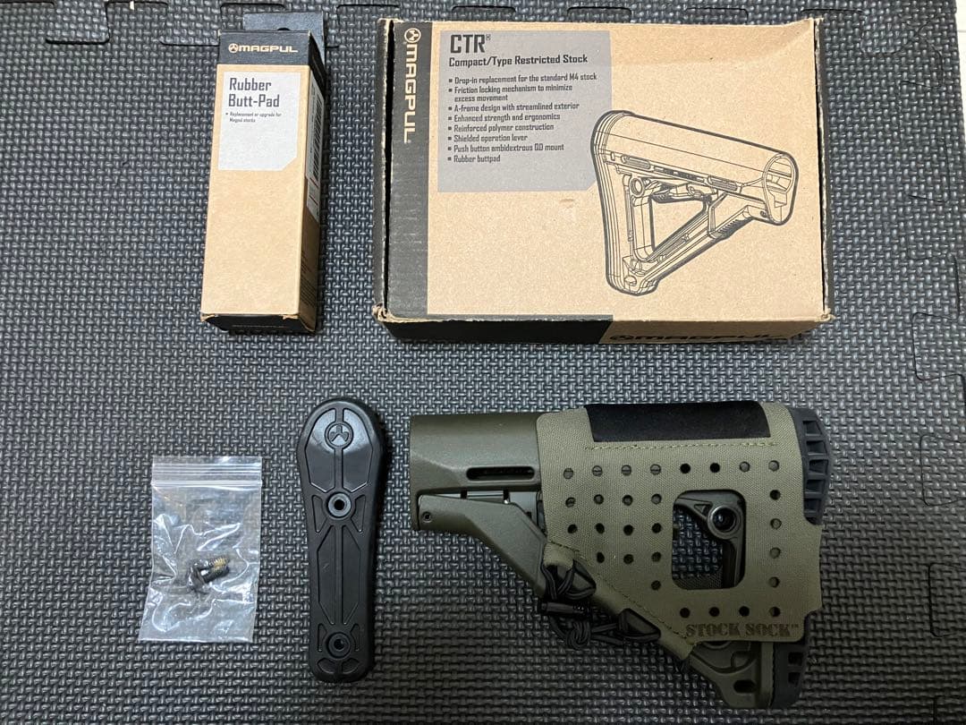 実物 magpul CTR OD Blue Alpha Stock Sock