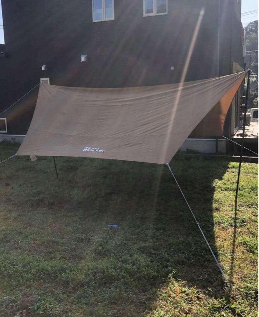 TENT FACTORY TCタープ 収納バッグ付き ポール2本もお付けします！