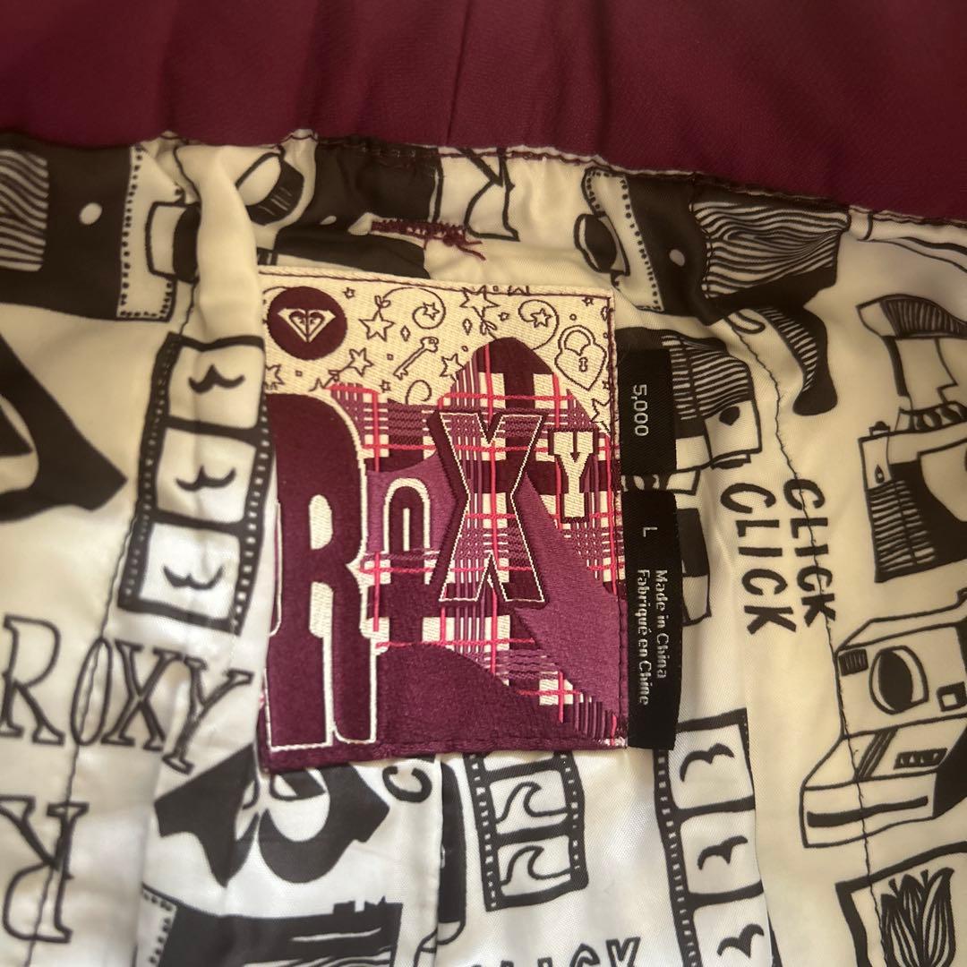 Roxy パープル スノーボードパンツ Lサイズ