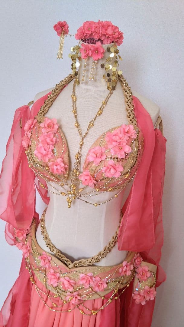 【syuka】ベリーダンス衣装　ブラベルトなど7点セット