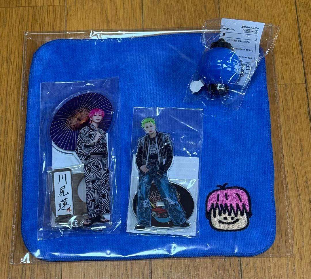 川尻蓮 アクスタ 刺繍タオル キーホルダー