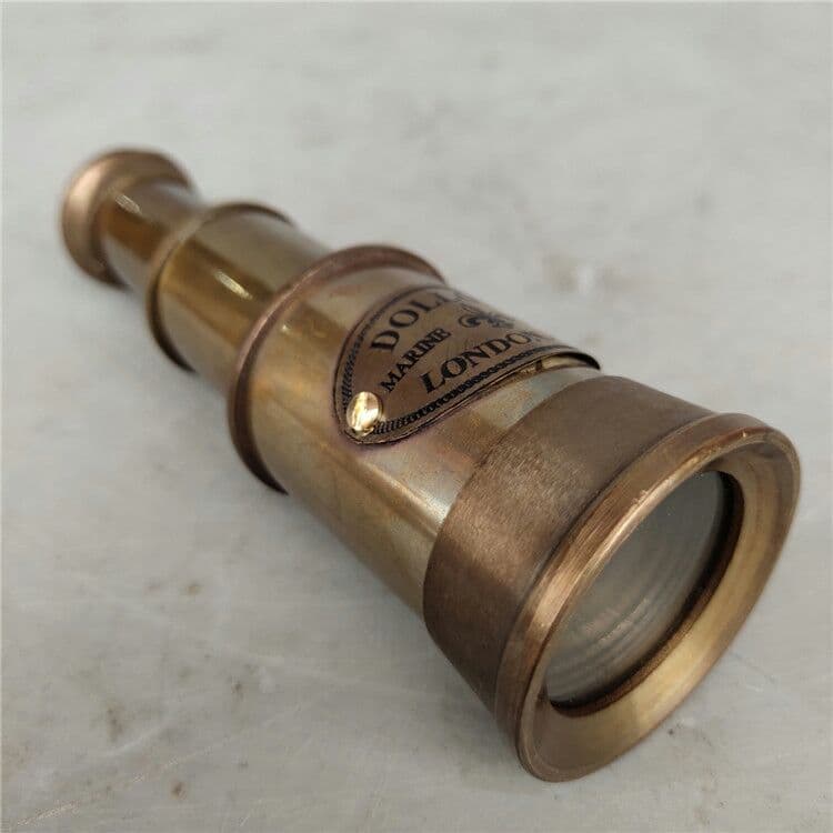 古玩古雑芸品銅伸縮式単筒望メガネ