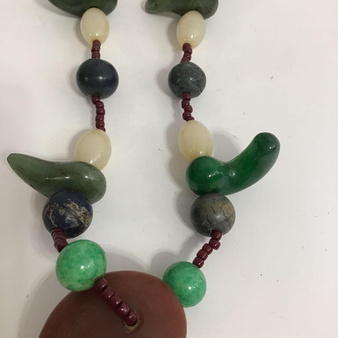 アンティーク　出土品　瑪瑙　勾玉　ネックレス　古墳時代　古代　浪漫　神話