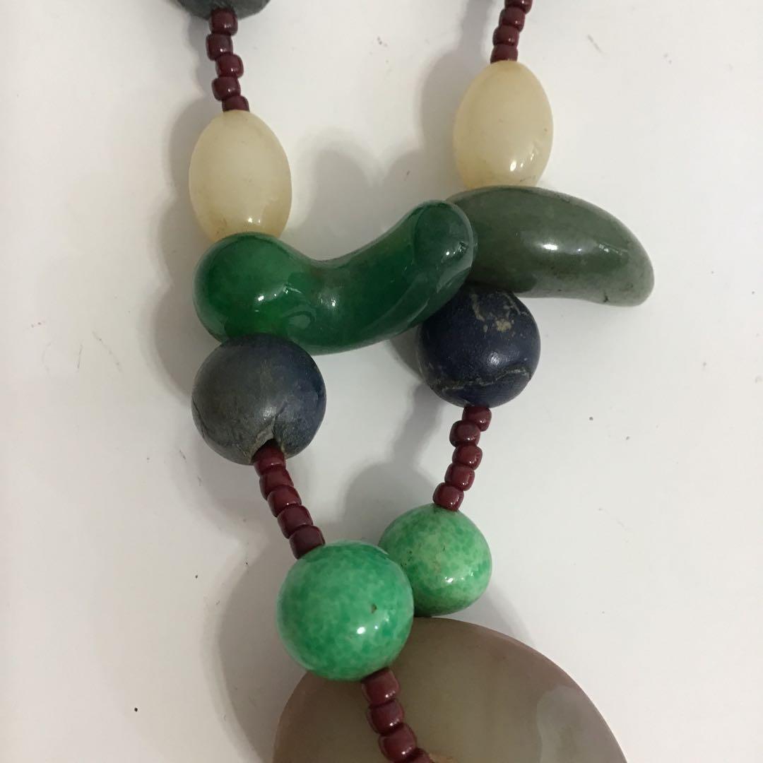 アンティーク　出土品　瑪瑙　勾玉　ネックレス　古墳時代　古代　浪漫　神話