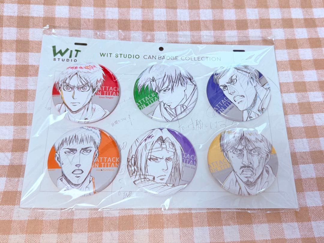 進撃の巨人 wit studio 缶バッジ Season2 6種セット C