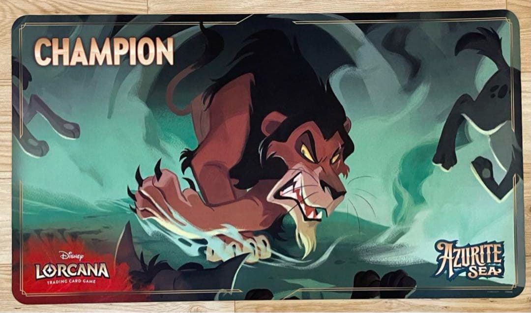 《超希少》ロルカナ 海外 スカー チャンピオン プレイマット ディズニー