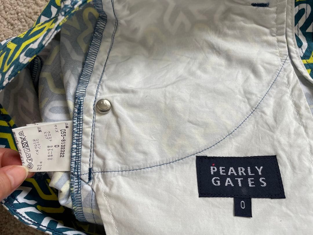 値下//美品//パーリーゲイツPEARLY GATES飛行機ショートパンツ0