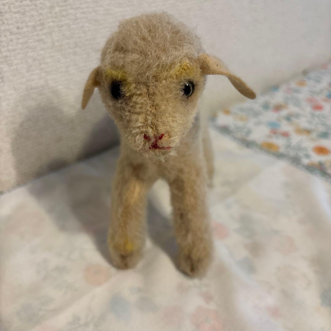ビンテージ　シュタイフL amby羊14cm②