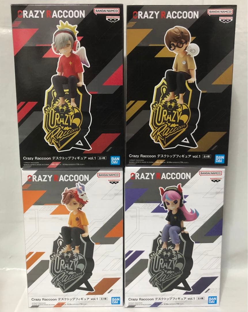 Crazy Raccoon デスクトップフィギュア 9点セット
