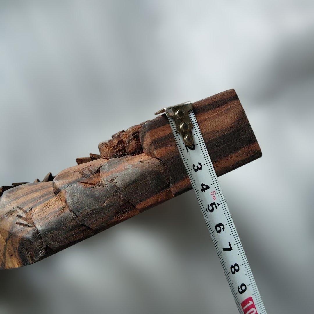 縞黒檀無垢欄間　仏壇用55cm巾