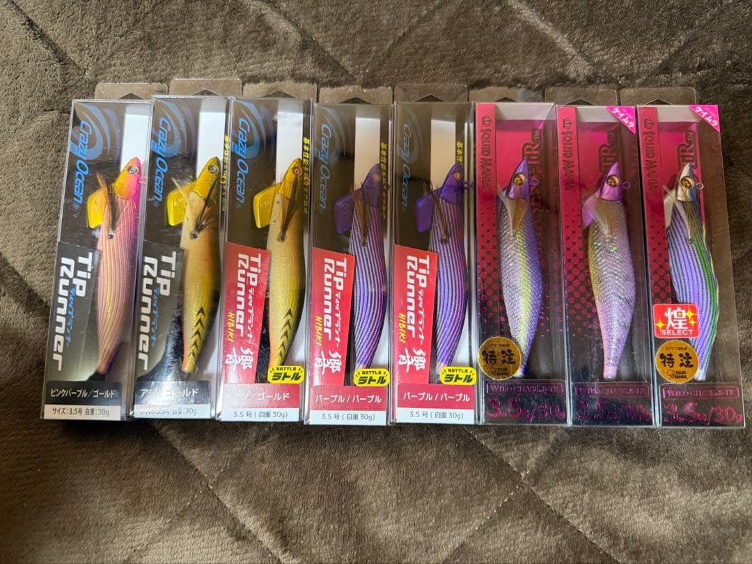 Tip Runner、スクイッドマニア　エギ・餌木 8個セット