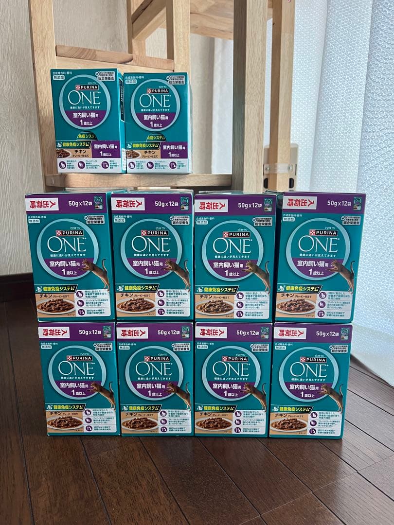 PURINA ONE 室内飼い猫用 チキン 50g×12ケース【120個】
