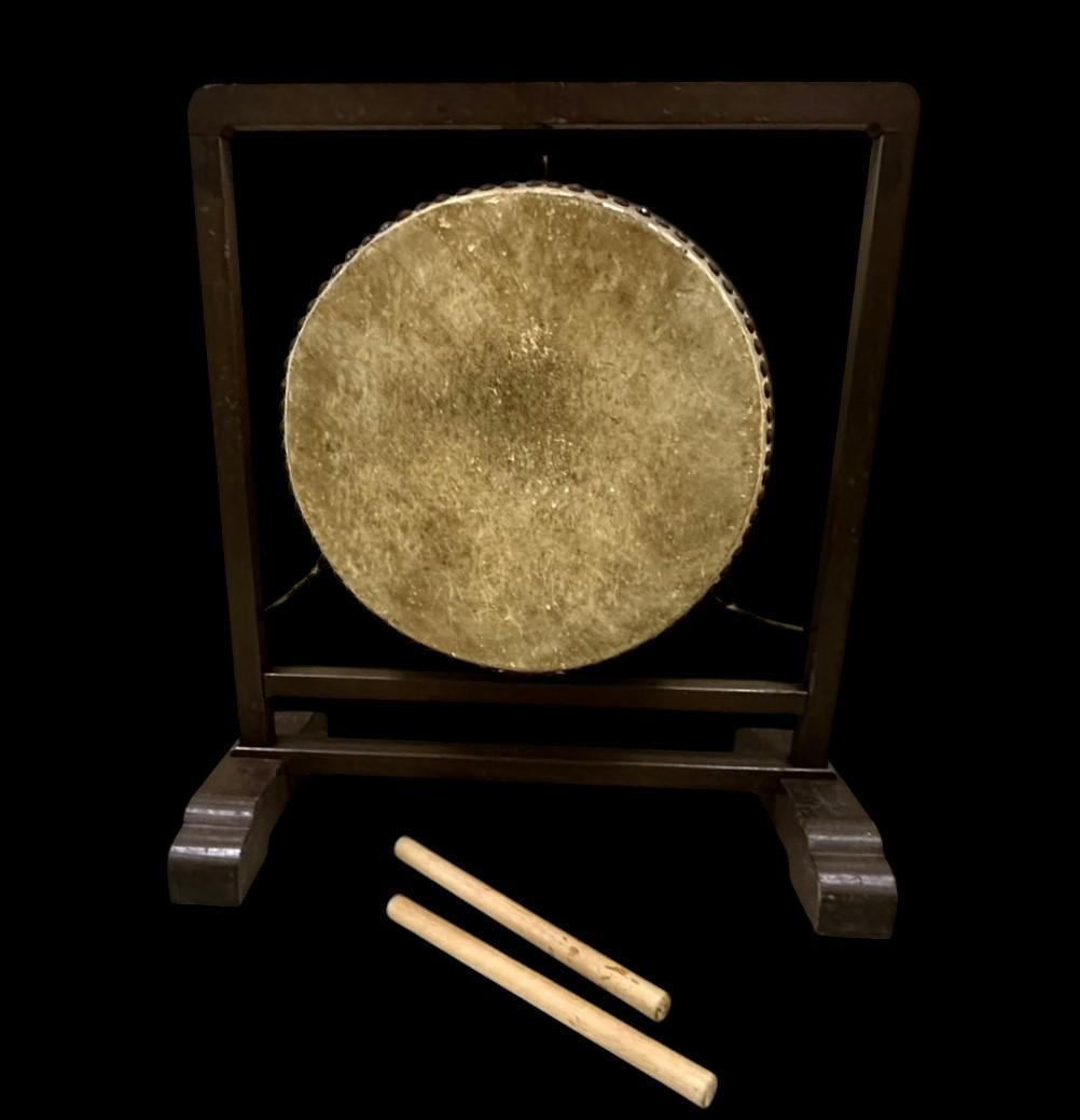 時代物 江戸期 和太鼓 吊り太鼓 太鼓 和楽器 寺社もの 骨董 古玩 バチつき